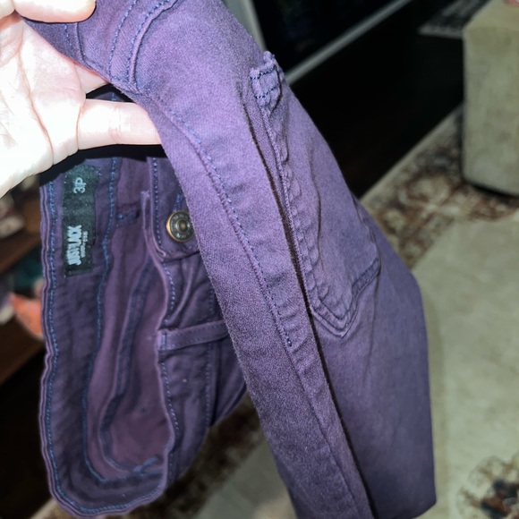 EUC JUST BLACK WOMENS PURPLE ACID WASH LIKE JEANS SIZE 31P - Picture 3 of 7